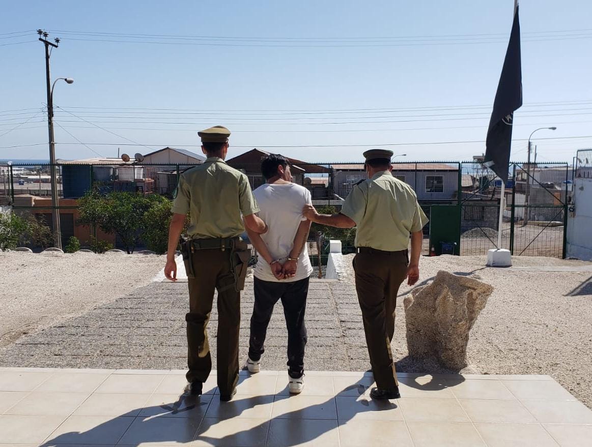 Carabineros detiene en Chanavayita a tercer involucrado en homicidio ocurrido en el centro de Iquique