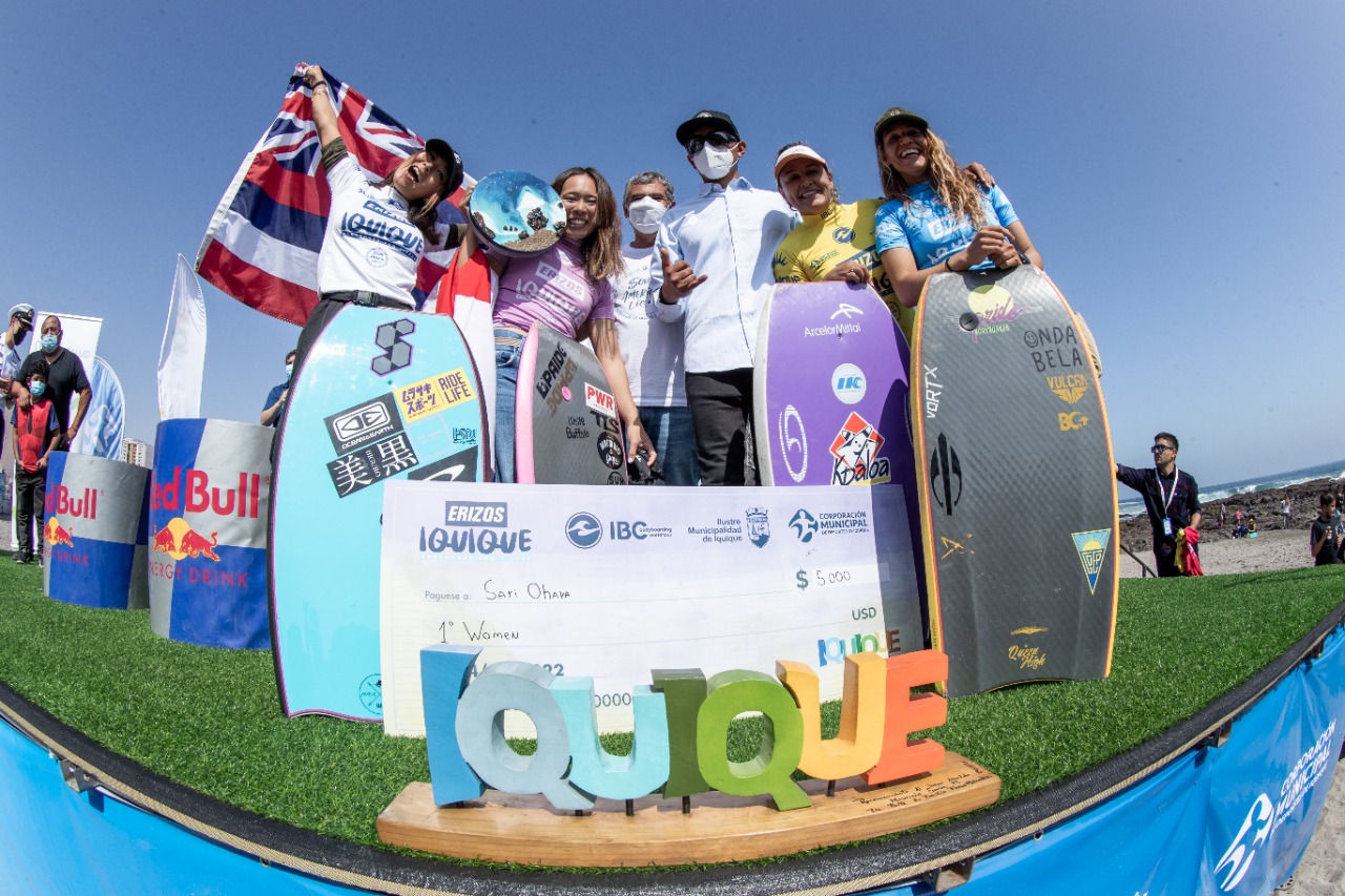 Monarcas mundiales ratificaron sus coronas en el “Erizos Iquique Bodyboard Pro 2022”