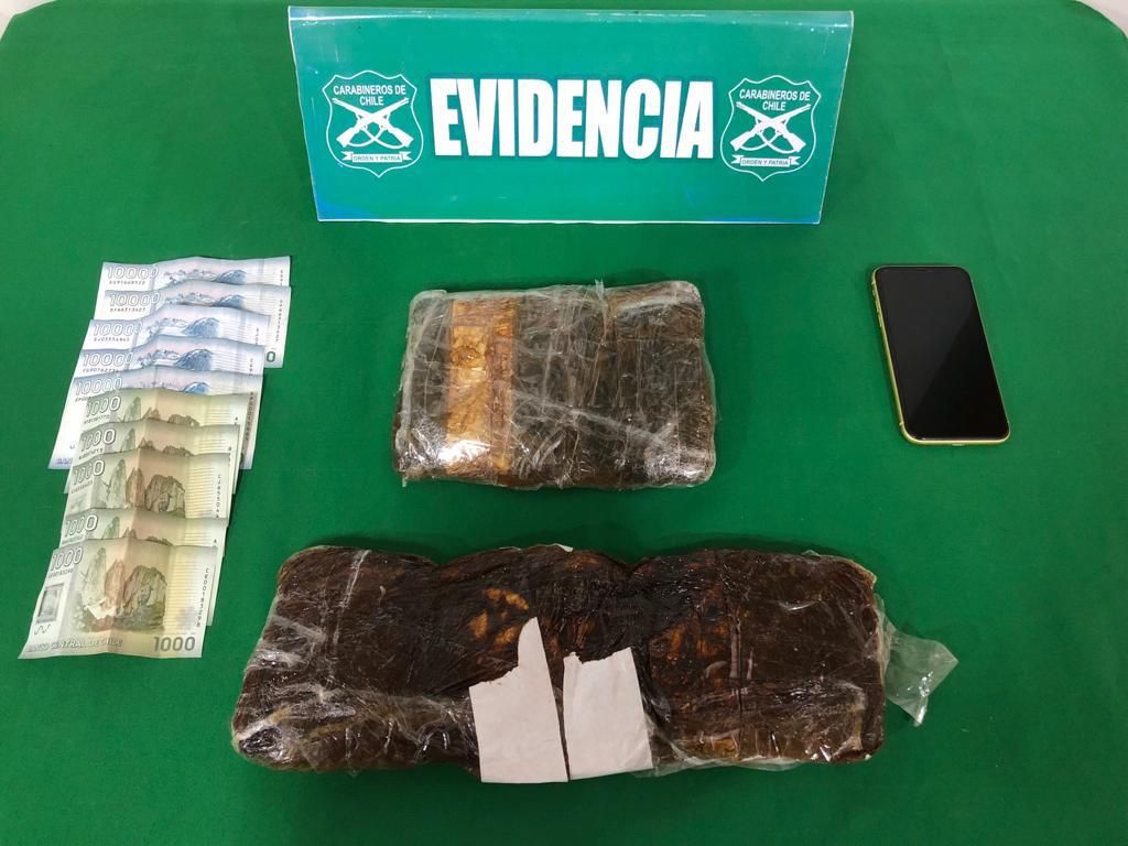 Mujer trasladaba 1 kilo 092 gramos de pasta base de cocaína entre sus vestimentas
