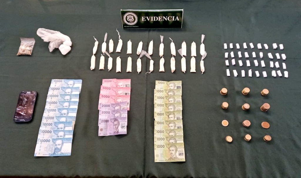 Detenido por infracción a Ley de Drogas en sector de calle «Héctor Dávila» esquina «Hugo Baez», comuna de Iquique