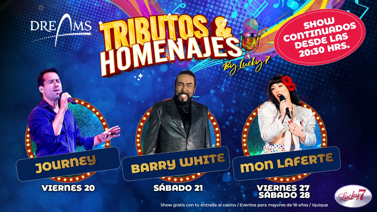 Artistas tributos se presentarán en el Casino Dreams