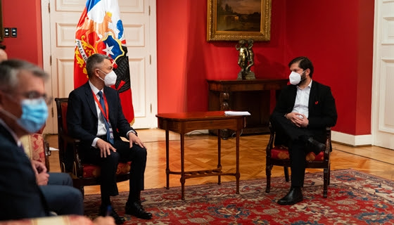 Presidente Boric se reunió con el CEO de BHP Billiton