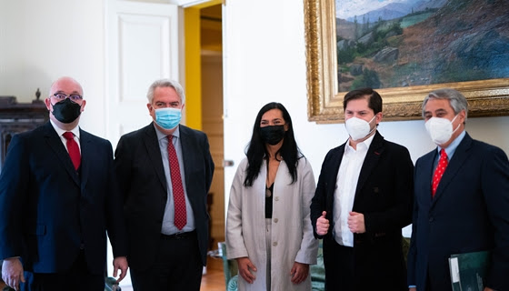Presidente Boric Font se reunió con presidente interino del Tribunal Constitucional