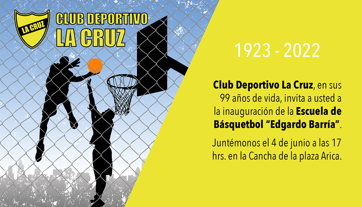 «Obras son amores y no buenas razones»: Club Deportivo La Cruz de Iquique invita a la Escuela de Básquetbol «Edgardo Barría»