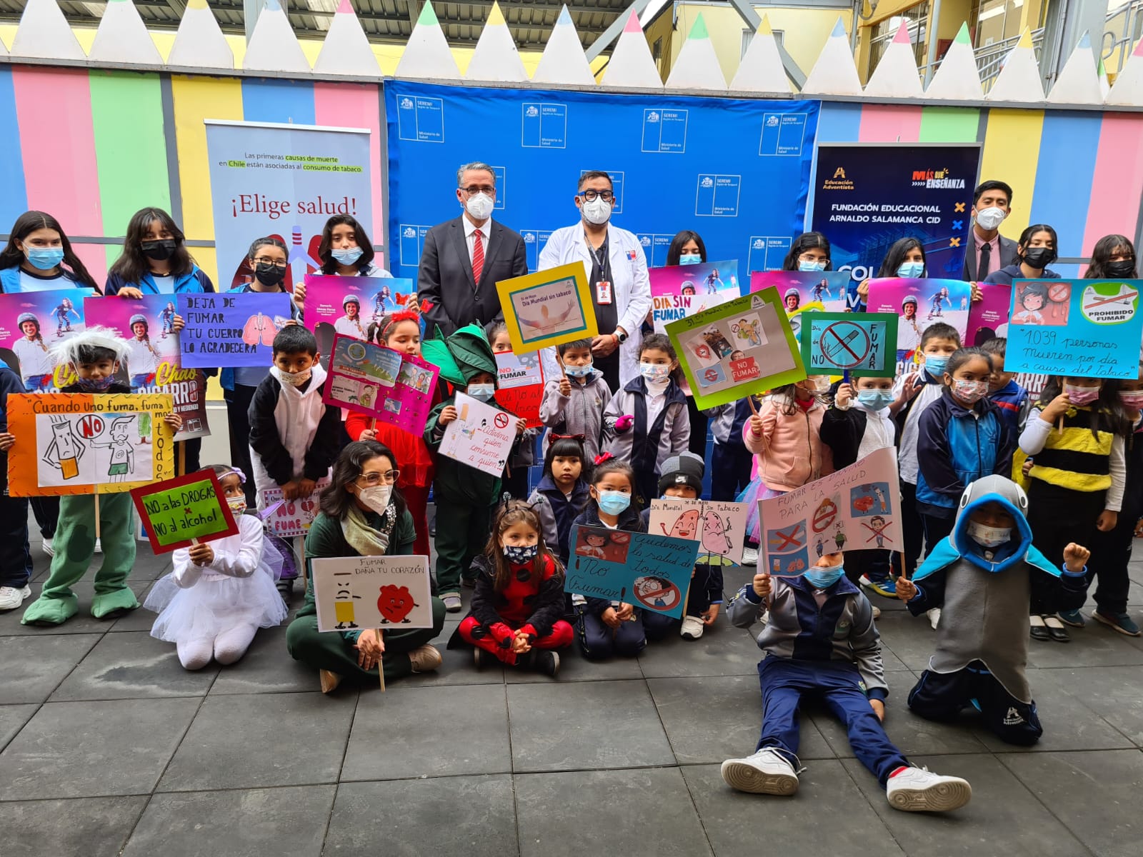 Conmemoraron Día Mundial Sin Tabaco con estudiantes