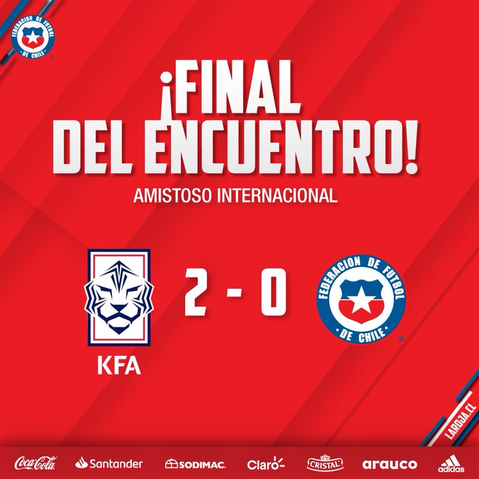 Chile perdió ante Corea del Sur en el estreno de Eduardo Berizzo en la banca de La Roja; próximo encuentro es con Túnez