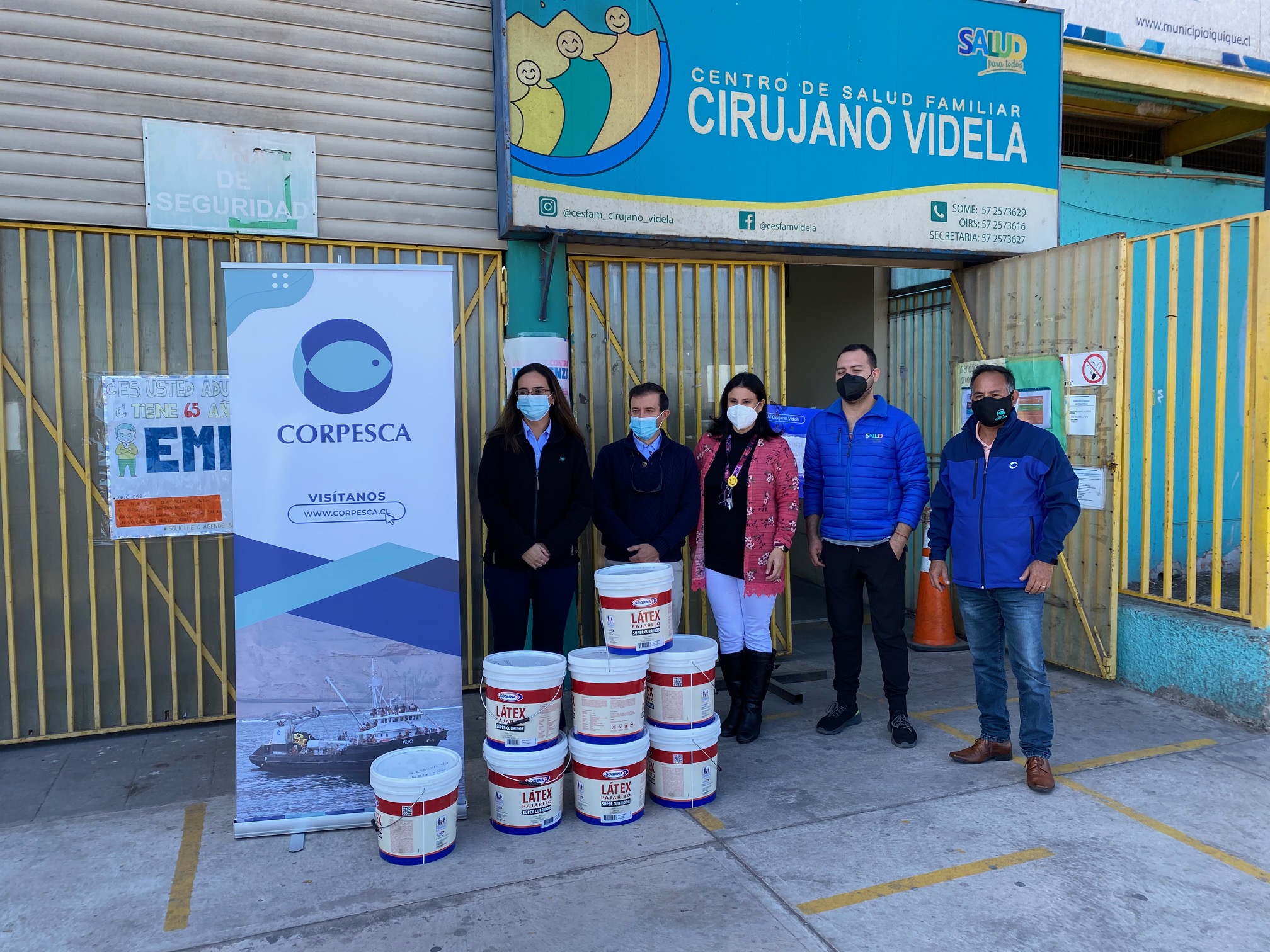 CORPESCA apoya al Centro de Salud Familiar «Cirujano Videla» para mejorar infraestructura
