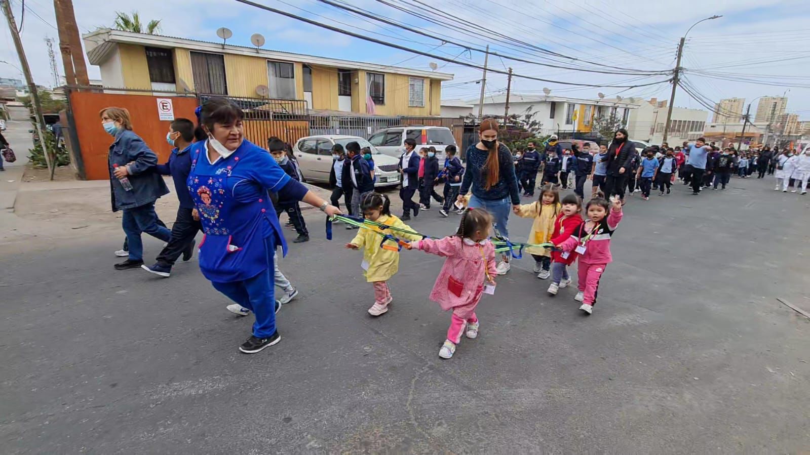 Párvulos y funcionarios de JUNJI evacuaron exitosamente en ejercicio de evacuación￼