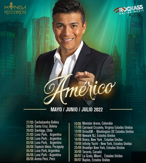 El artista nacional inició nueva gira internacional “Américo en América”