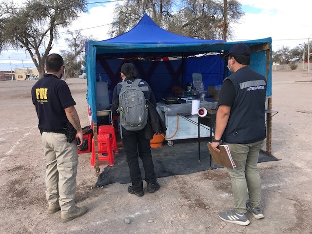 Intensa inspección sanitaria en La Tirana coordinada por Delegación Presidencial