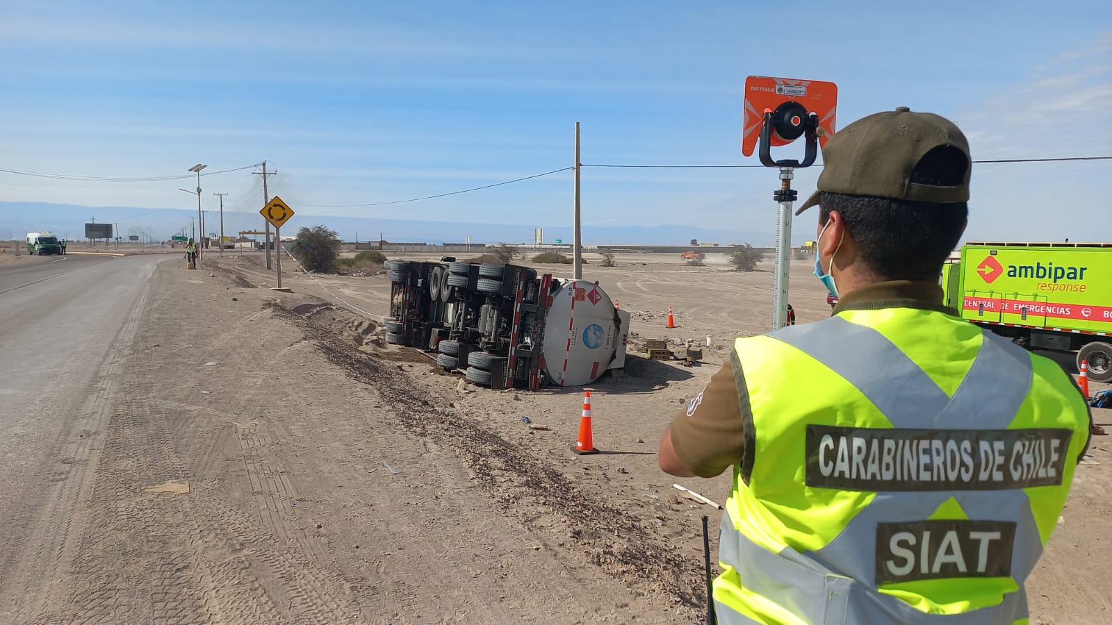 Conductor murió en volcamiento en la Ruta A-65