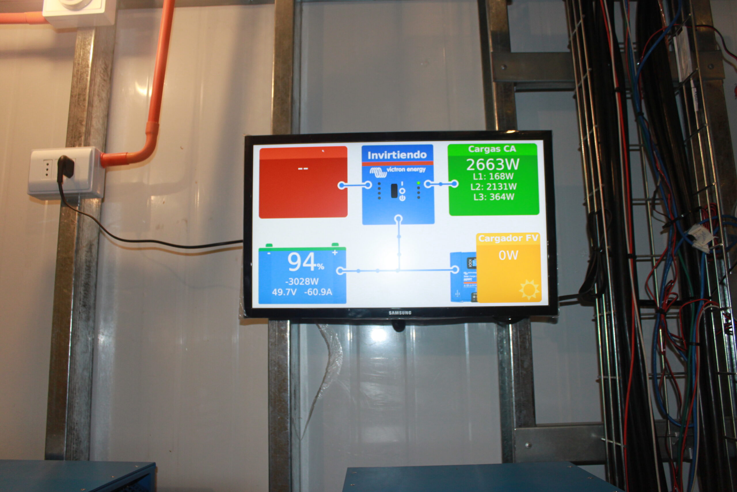 Sistema fotovoltaico híbrido entrega energía por primera vez a familias de Coscaya