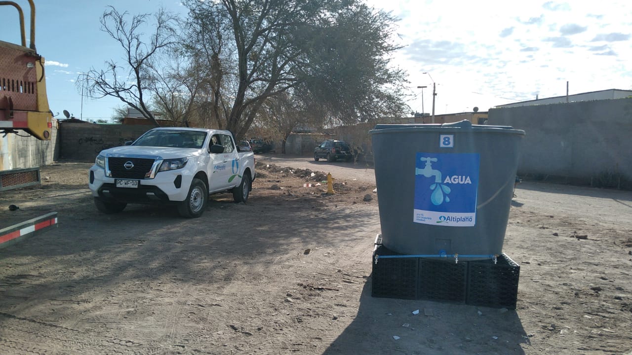 Aguas del Altiplano habilita puntos alternativos de agua en La Tirana