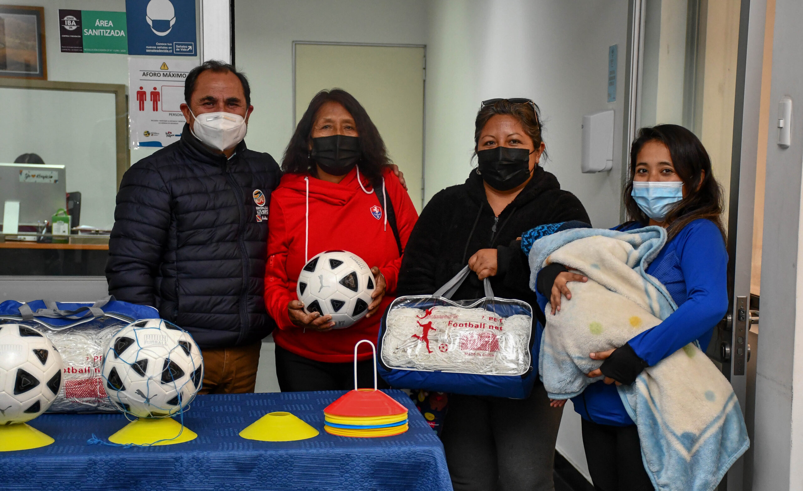Entregan equipamiento deportivo a la Asociación de Deportes y Recreación de la Liga Andina￼