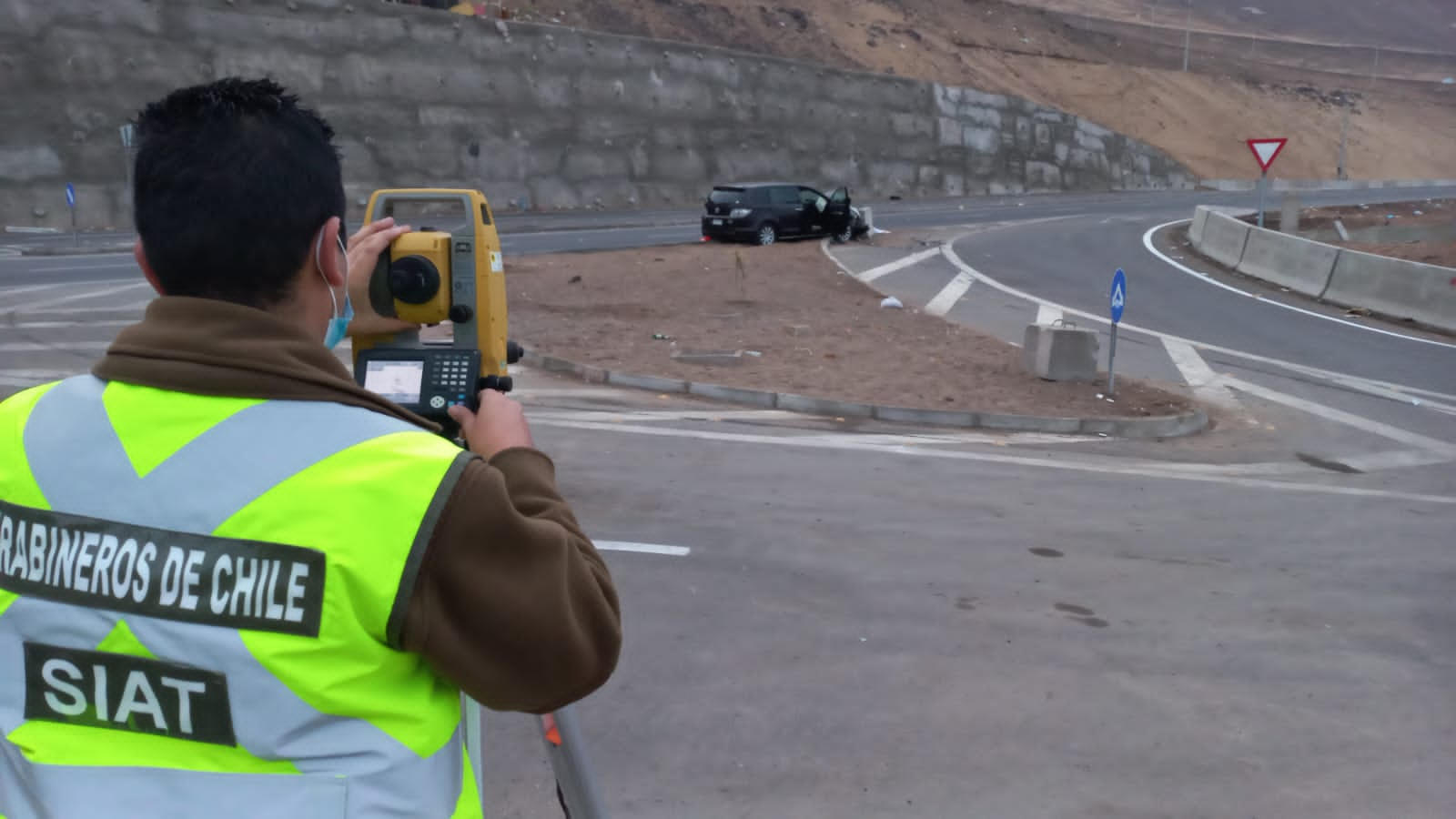Accidente de tránsito con resultado de muerte en subida a Alto Hospicio