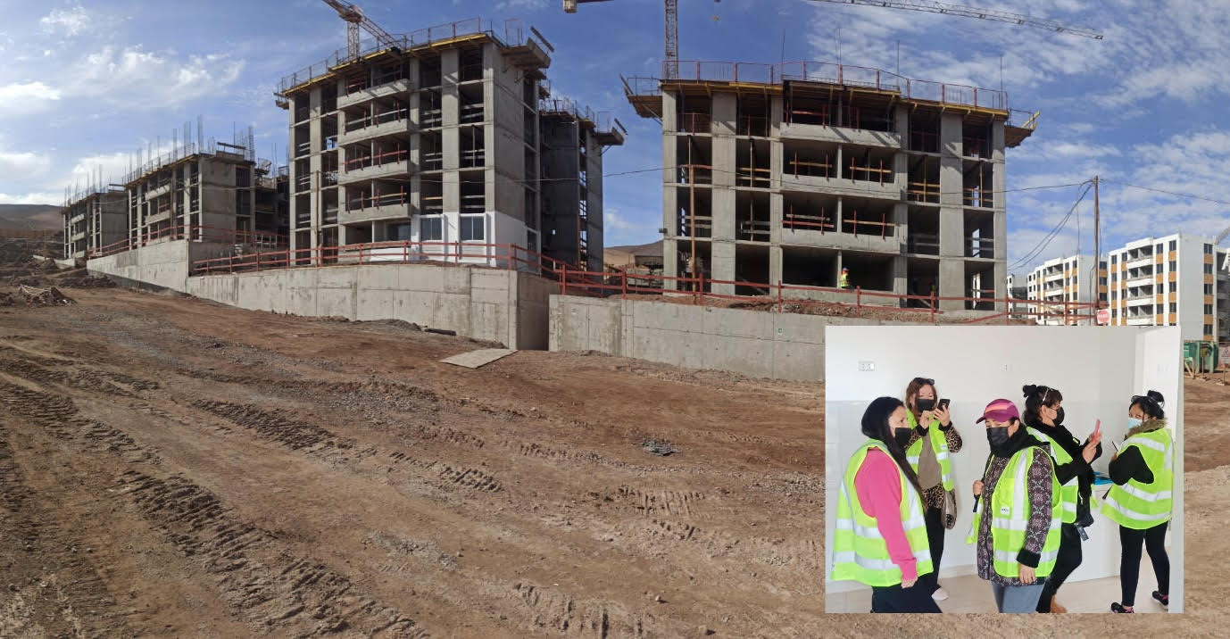 Familias visitan departamento piloto de proyecto Hualpén en comuna de Alto Hospicio