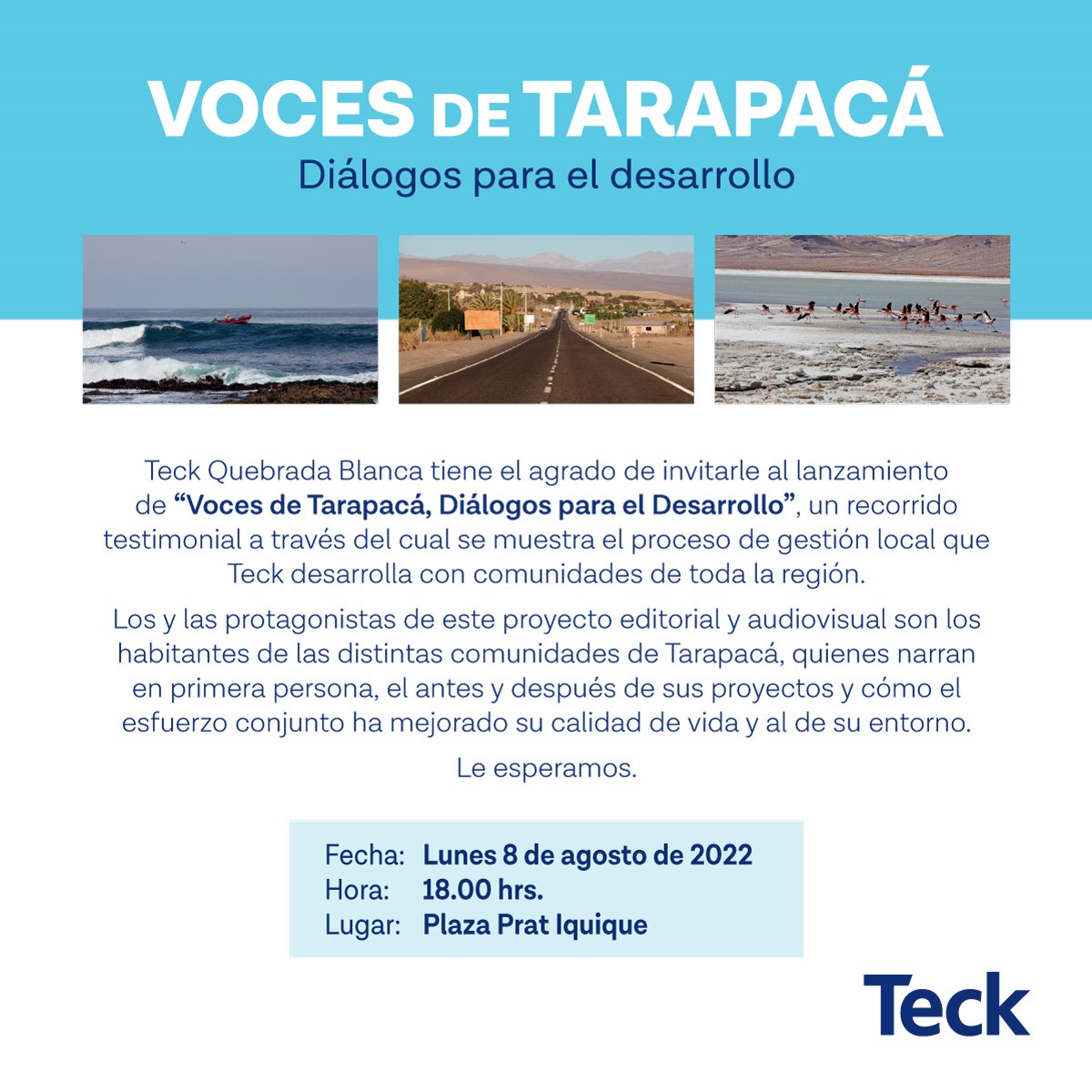 Lanzamiento del documental «Voces de Tarapacá: Diálogos para el Desarrollo» elaborado por TECK