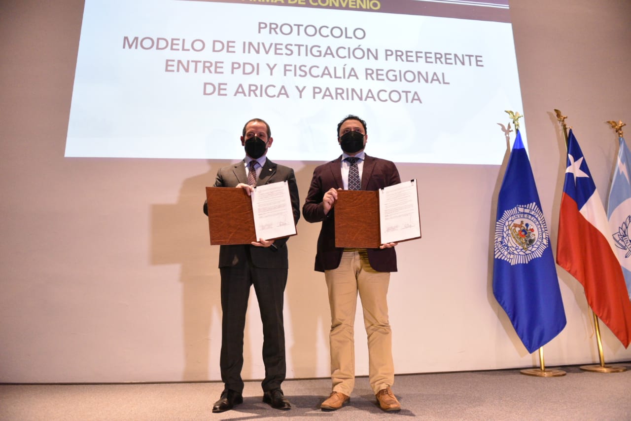 PDI y Ministerio Público firman acuerdo para implementar el Modelo de Investigación Preferente en Arica y Parinacota￼