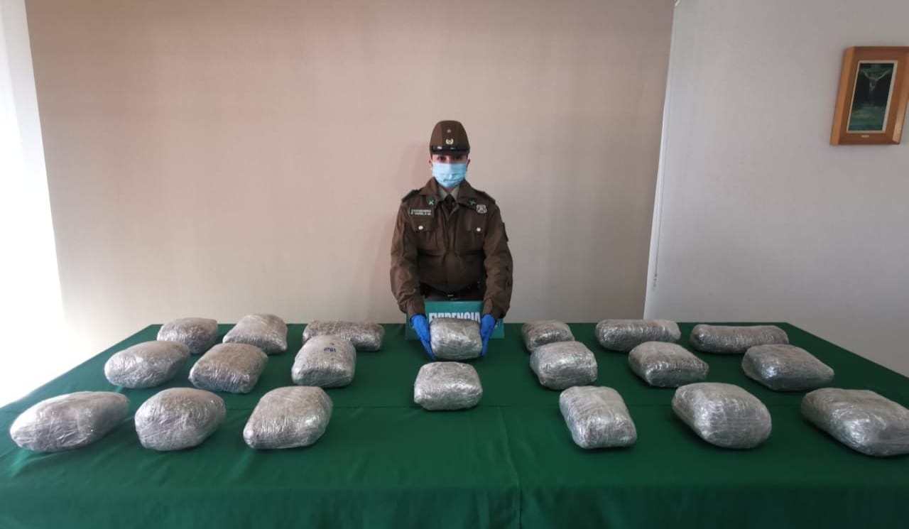 Tres detenidos y la incautación de 22 kilos de drogas en El Tamarugal