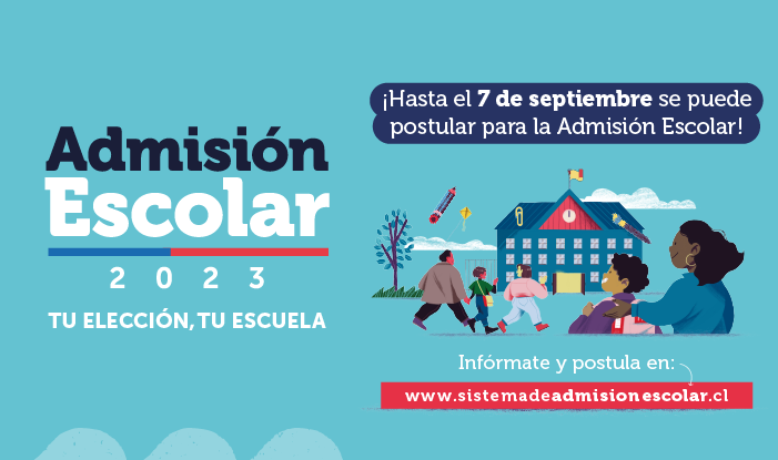 Admisión Escolar 2023: el próximo miércoles 7 de septiembre finaliza el periodo de postulación