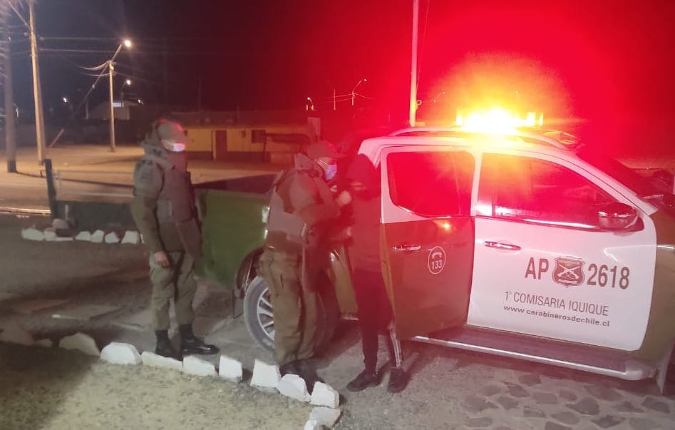 Carabineros detiene a 4 personas por tráfico de migrantes