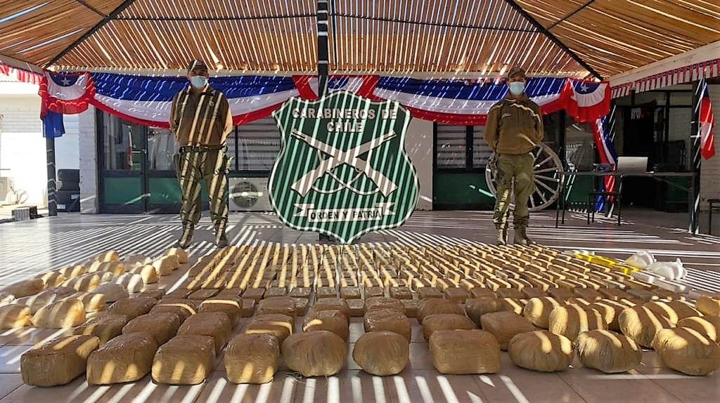 Carabineros de Tarapacá incautaron drogas, armas y municiones en el fin de semana