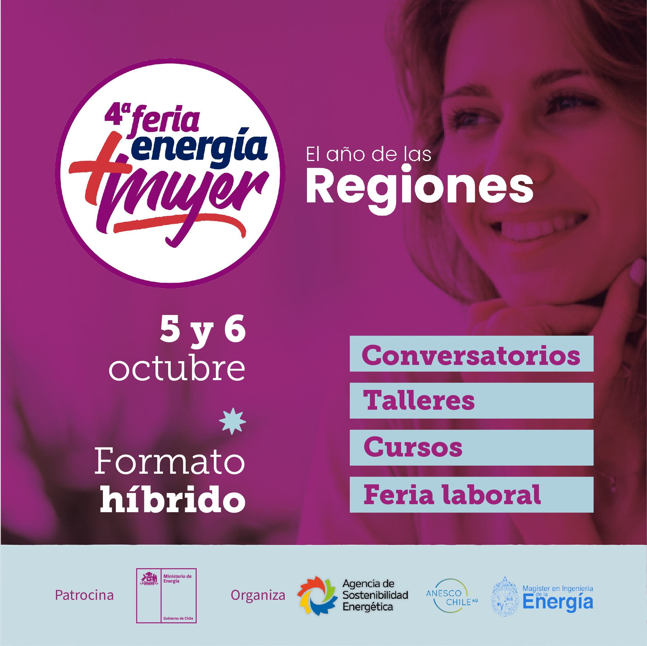 Participa en la Cuarta Feria Laboral Energía+Mujer Tarapacá 