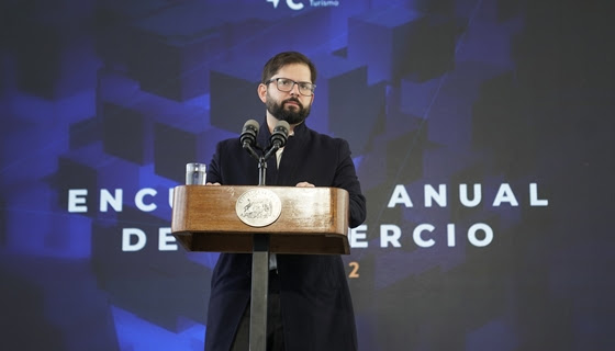 Presidente Boric participa del IX Encuentro anual del Comercio