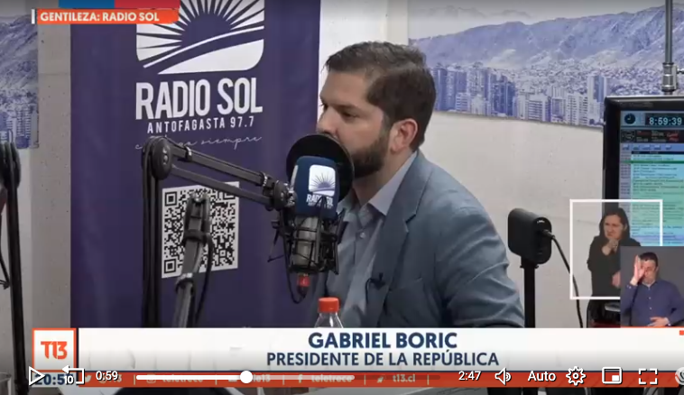 VIDEO / Presidente Boric endurece tono por delincuencia: «Vamos a ser unos perros en la persecución»