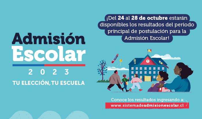 Mineduc informó que están disponibles los resultados de postulación para la Admisión Escolar 2023