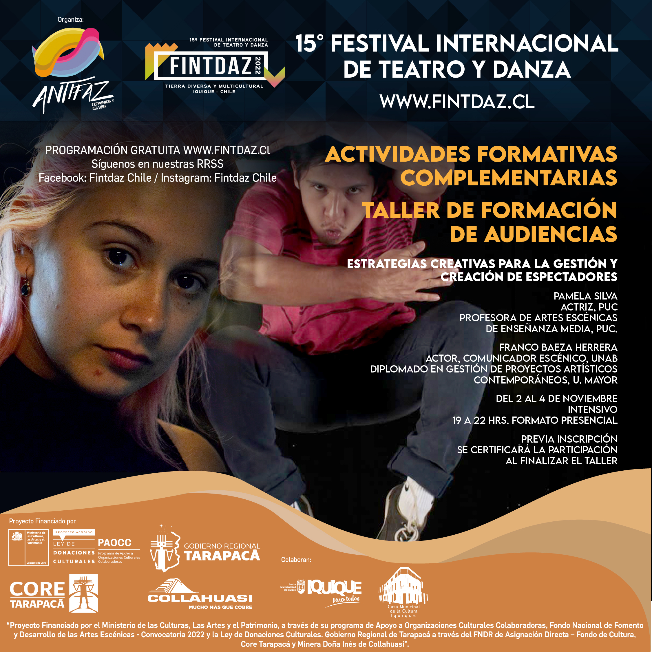 Taller presencial del festival FINTDAZ entregará herramientas para plan de gestión￼
