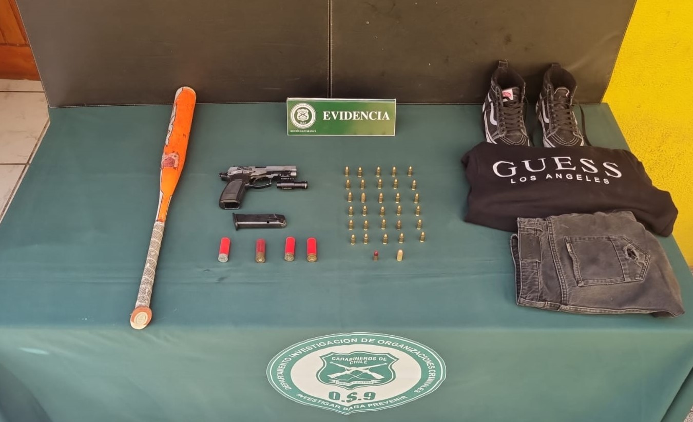 Carabineros identifica y detiene a presuntos autores de disparos en Iquique