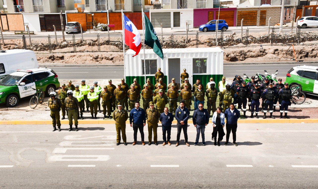Municipio instala Retén Móvil y Reforzamiento Dinámico de 15 Carabineros para Alto Hospicio￼