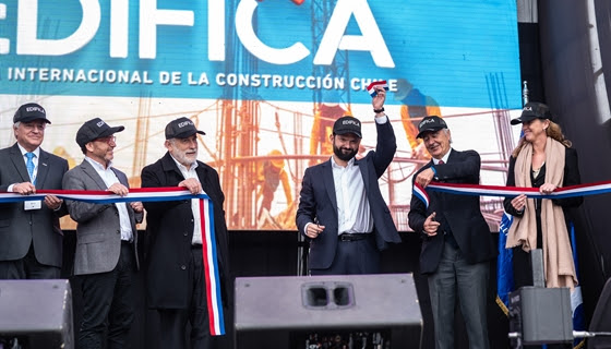 Presidente Boric participó en inauguración de Feria Edifica