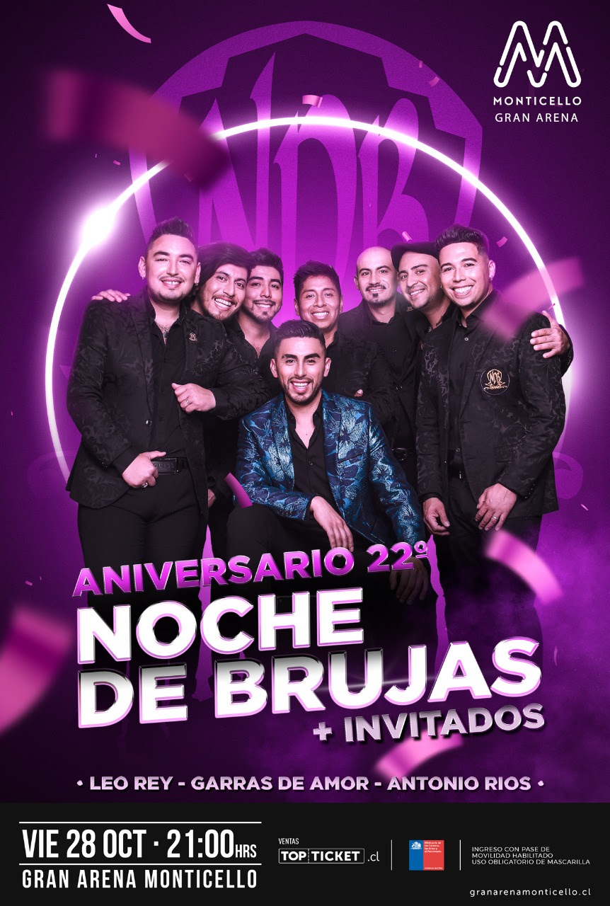 Noche de brujas celebra 22 años de carrera en el Monticello con Antonio