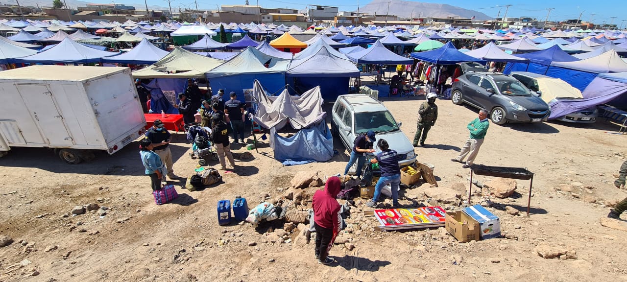 Fiscalización intersectorial en feria La Quebradilla concluyó con camioneta municipal apedreada