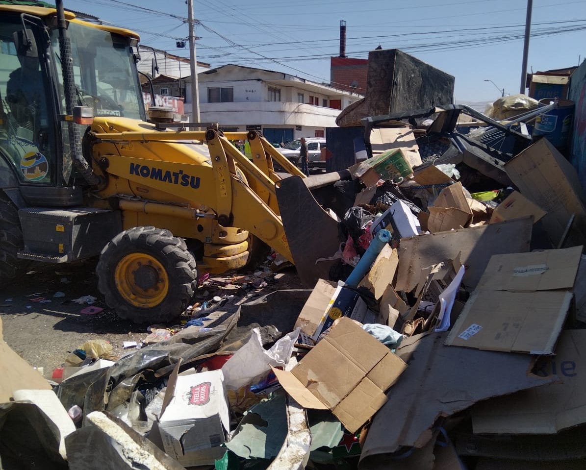 40 toneladas de residuos y escombros se retiraron en sector central de Alto Hospicio