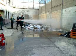 Ejercicio de Bomberos en Centro de Cumplimiento Penitenciario de Iquique