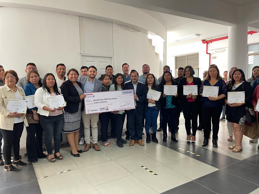 Alcalde de Alto Hospicio felicita a 38 beneficiarios del programa PAR Chile Apoya al Turismo