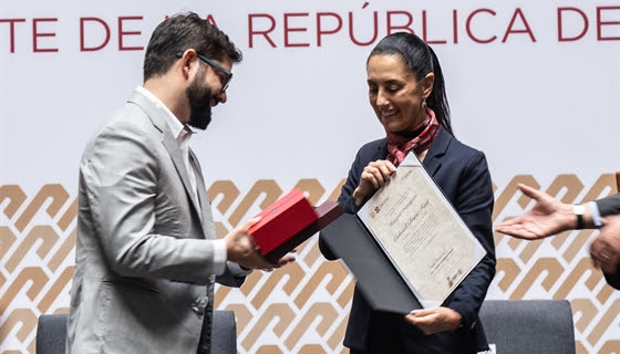 Presidente Boric recibe reconocimiento del gobierno de Ciudad de México