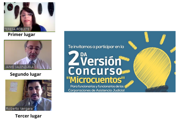 Premiación Segunda Versión del Concurso de Microcuentos de las Corporaciones de Asistencia Judicial  