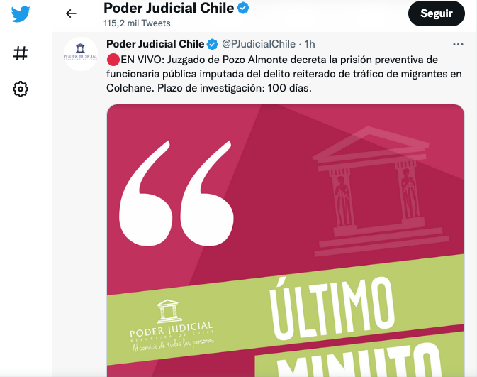 Ordenan prisión preventiva para acusada de tráfico de migrantes en Colchane