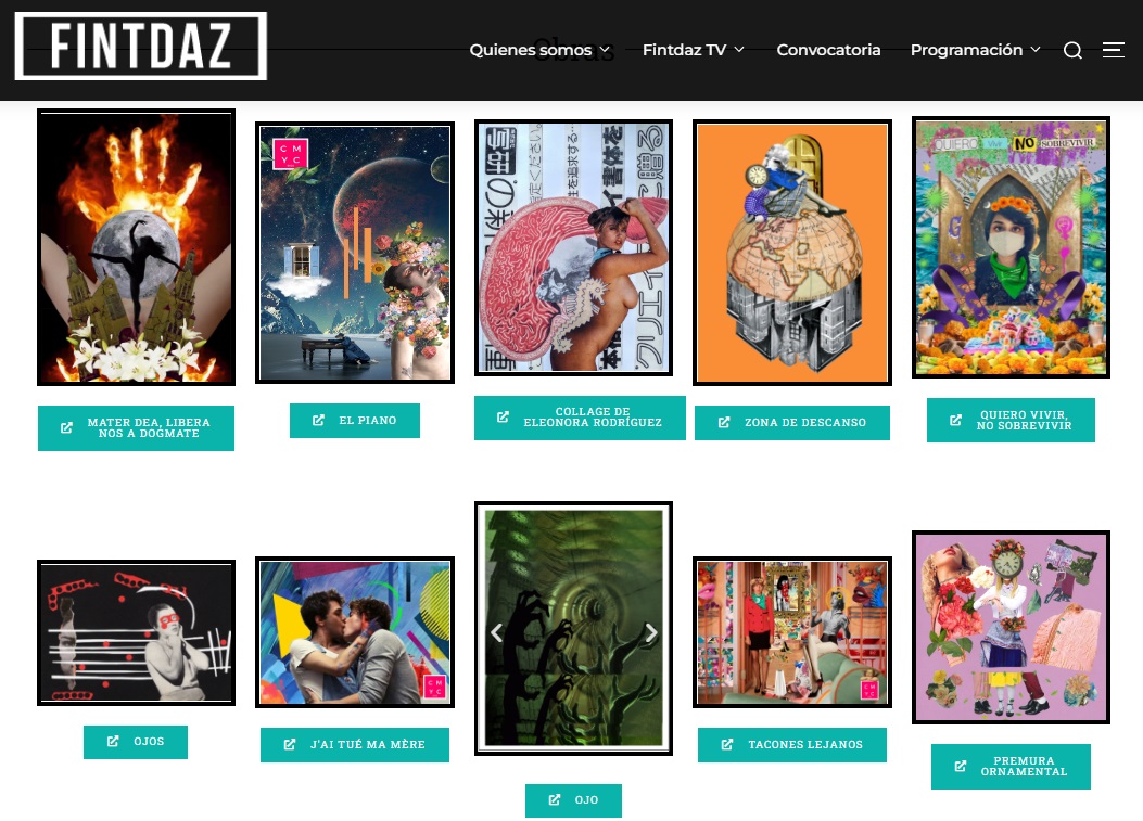 EXPO VIRTUAL presenta 10 collages creados en el taller de la Compañía Antifaz