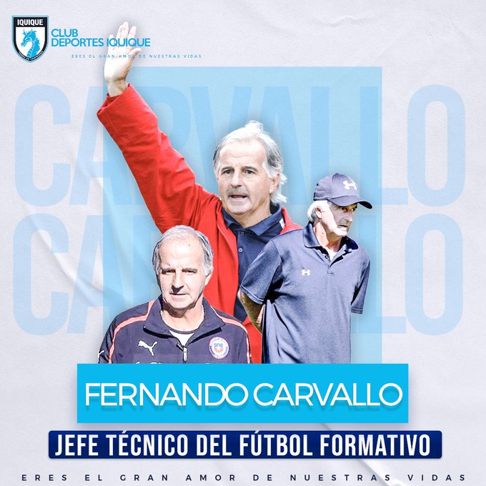 Fernando Carvallo es el nuevo jefe técnico del fútbol formativo de Deportes Iquique