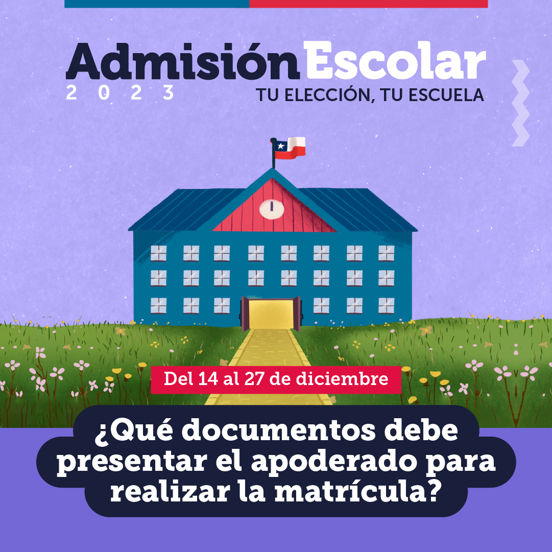 Este 27 de diciembre finaliza periodo de matrícula en establecimientos educacionales que participan del Sistema de Admisión Escolar