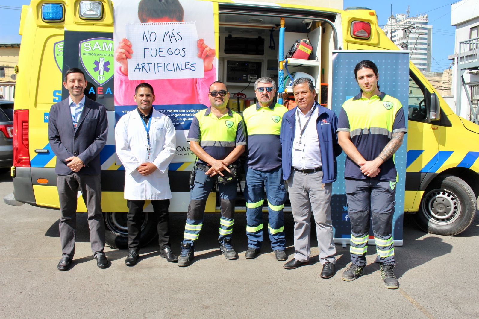 Servicio de Salud se suma a campaña “No más fuegos artificiales” de COANIQUEM
