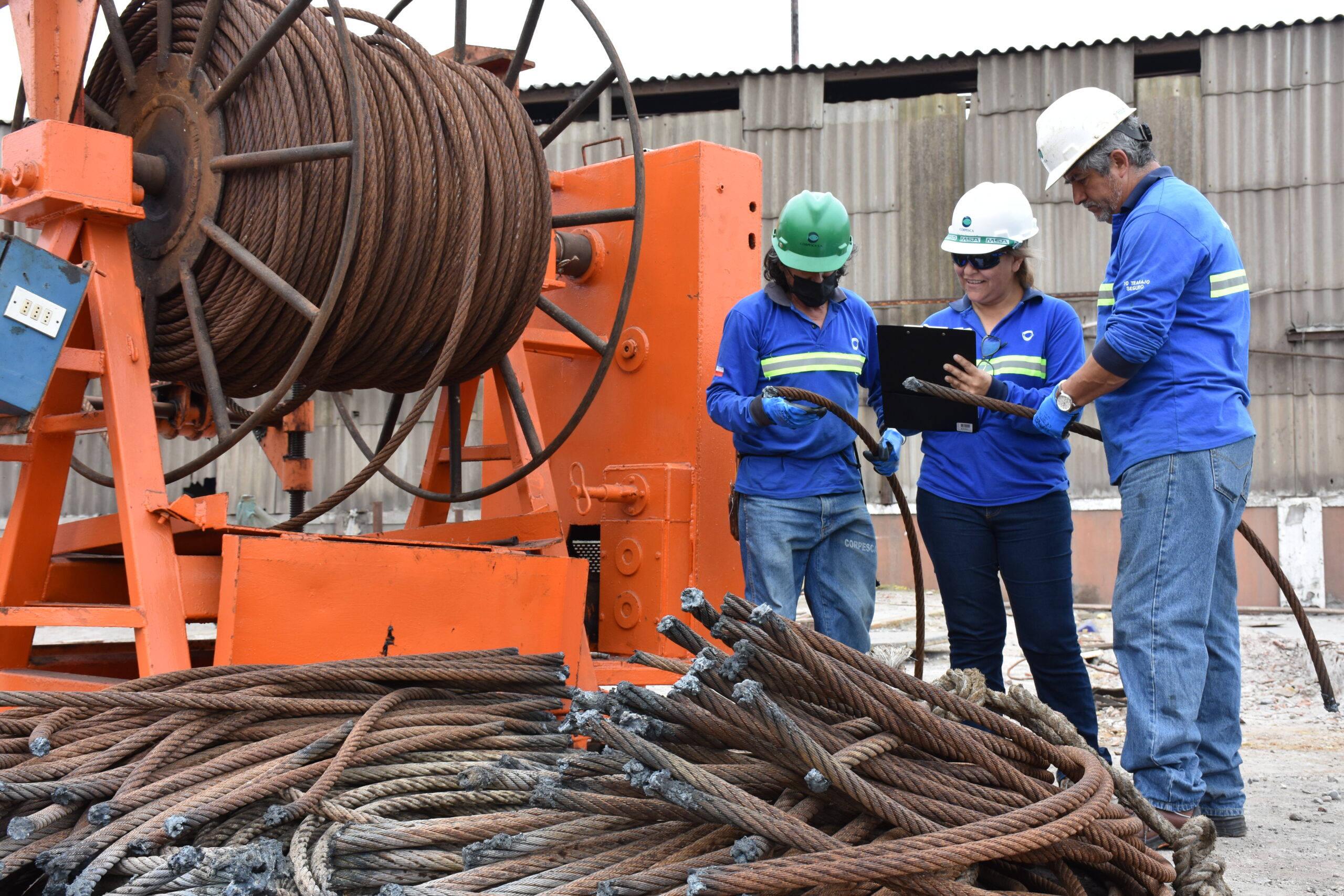 CORPESCA: Más de 300 toneladas de cable de acero han sido recicladas y se han convertido en nuevas piezas