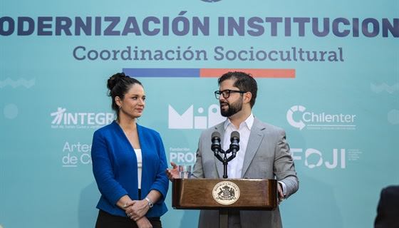 Presidente Boric participa en presentación  de modernización de Coordinación Sociocultural