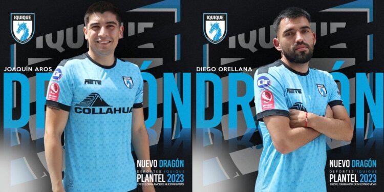 Deportes Iquique sumó dos dragones Joaquín Aros y Diego Orellana