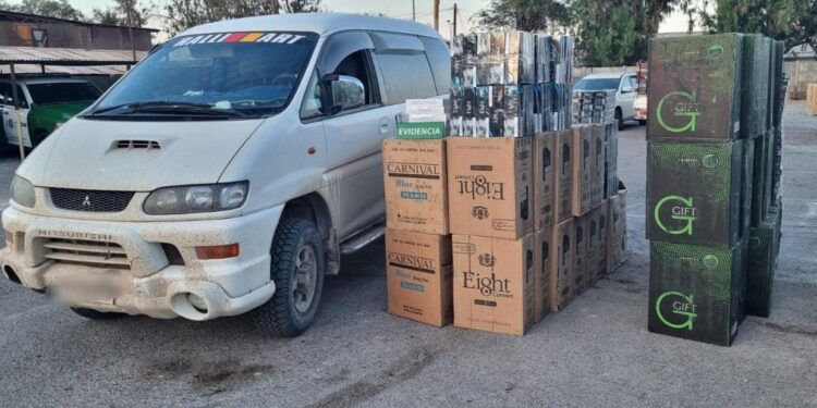 Detenidos por contrabando de cigarrillos en Ruta A-16